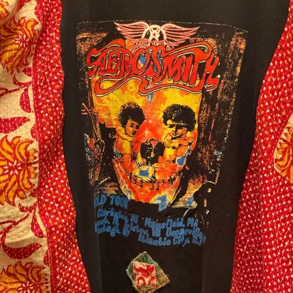 AEROSMITH Handmade Upcycled Clothing Oversized Granny D Originals - Picture 5 of 5